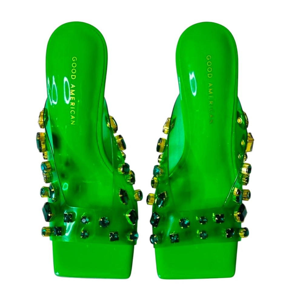 💚 NIB! Good American Jeweled Sandals - Picture 6 of 16